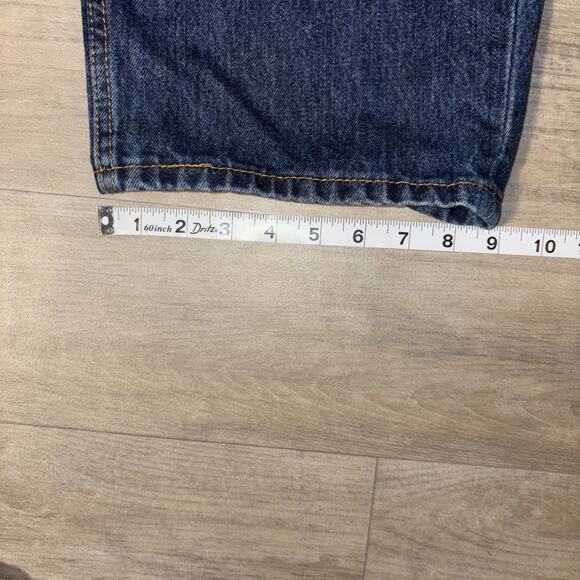 Levi Strauss 550 Big Mens 44X 29 Red Tab Denim Jeans Dark Blue - Picture 9 of 9